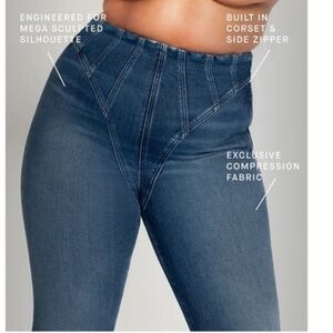 Good American High-Waisted Blue Sculpting Jeans
